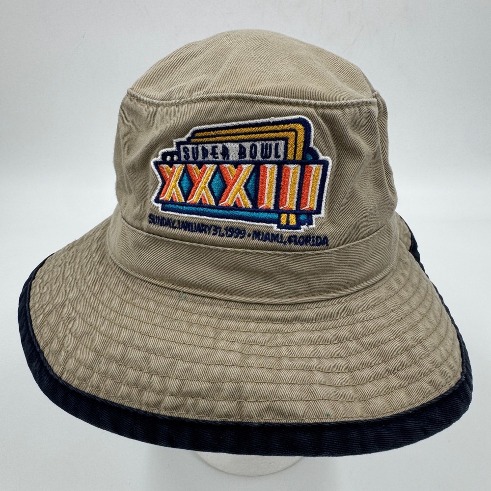 Vintage Logo Athletic Super Bowl XXXIII Atlanta Falcons Dirty Bird Bucket Hat XL